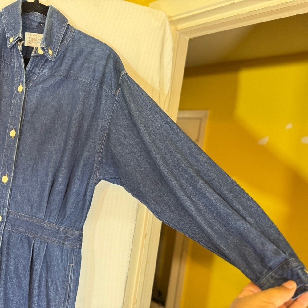 Vintage 80s/90s Perry Ellis America x Levi Strauss Denim Jumpsuit (S) - Picture 9 of 16
